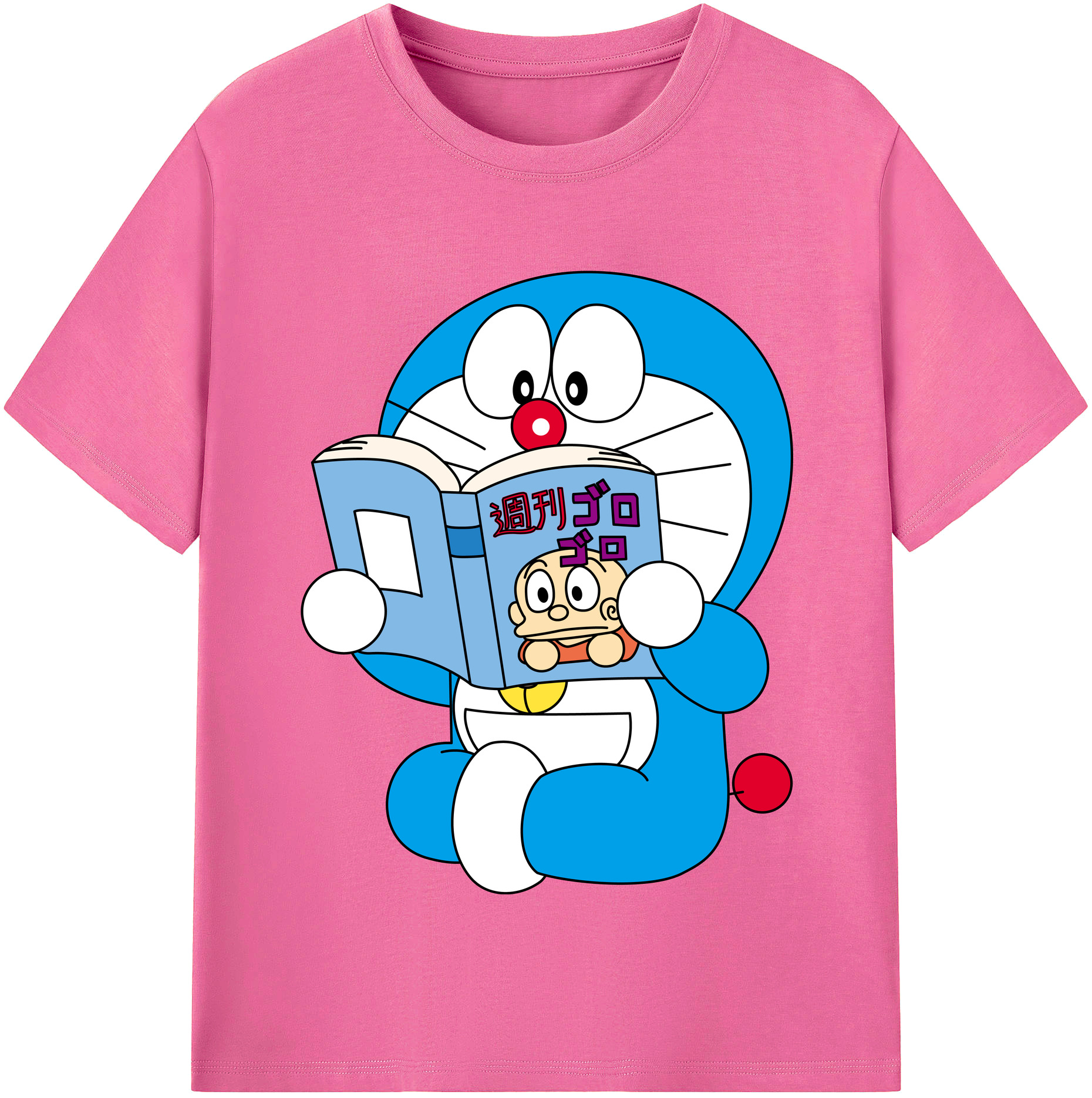 （画像用） ドラえもん Doraemon レディースカジュアルプリントTシャツ（綿100％）